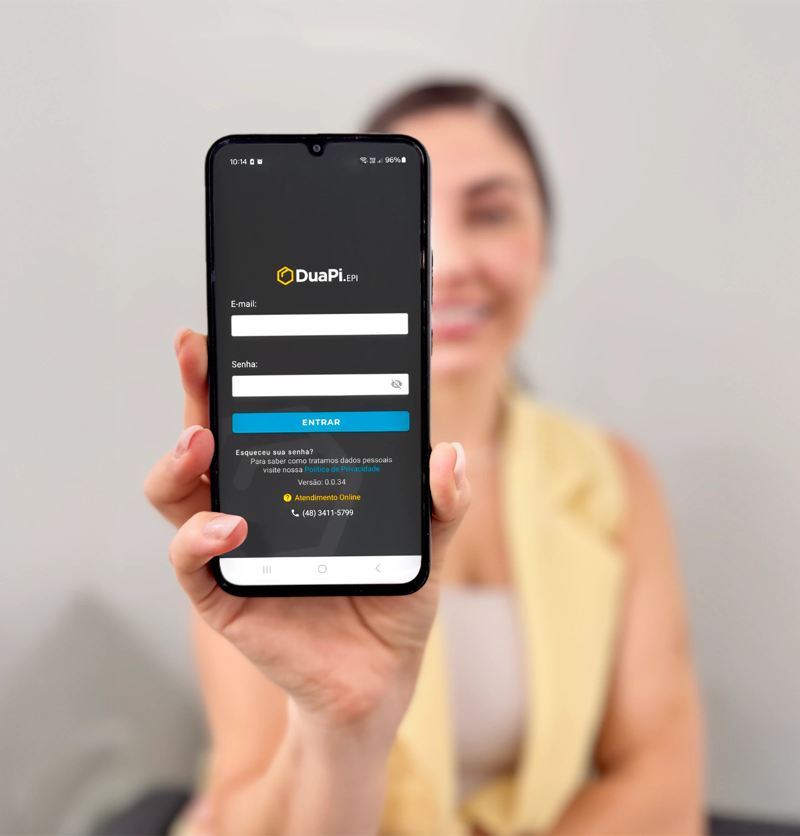 Aplicativo DuaPi EPI no celular para consulta e controle de entregas